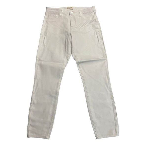 L'AGENCE Margot High-Rise Stretch Skinny Ankle Jeans Blanc Coated sz 30 New - Picture 3 of 7